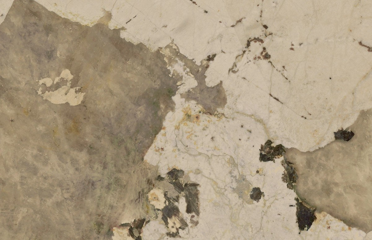 Khalo ceramic countertop - polished black and gold granite look Dekton surface