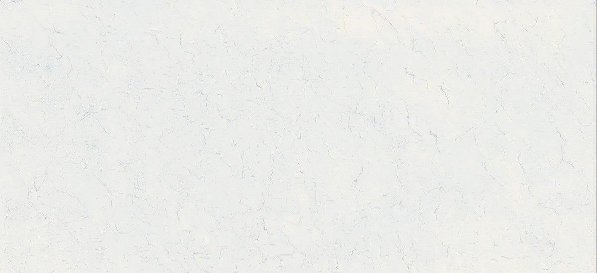 Malibu ceramic countertop - ivory white with delicate veining, polished Dekton surface - view 2