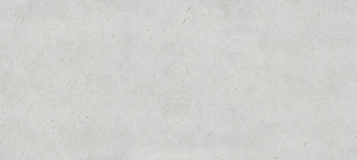 Polar ceramic countertop - beige limestone-look Dekton surface with fossil detail - view 2