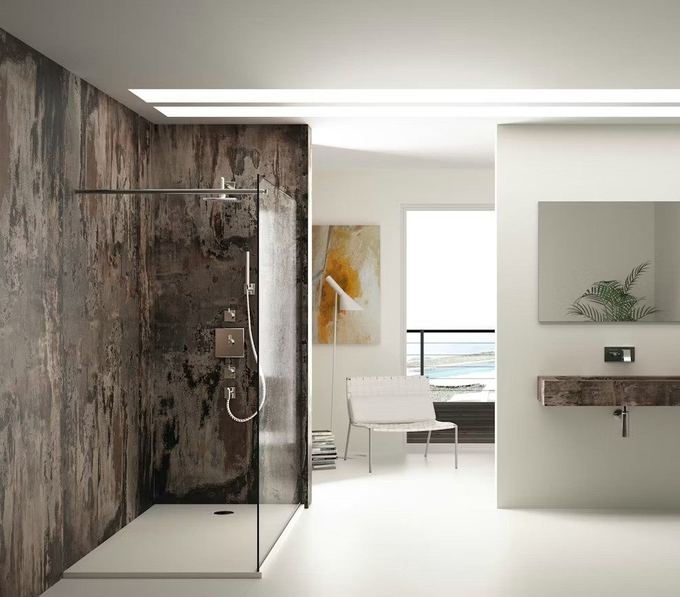 Trilium ceramic countertop - volcanic grey and black Dekton surface - view 3