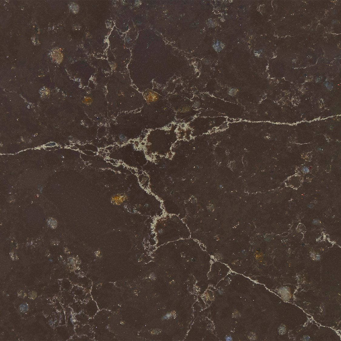 Eternal Emperador quartz countertop - warm brown veined Silestone Outlet surface