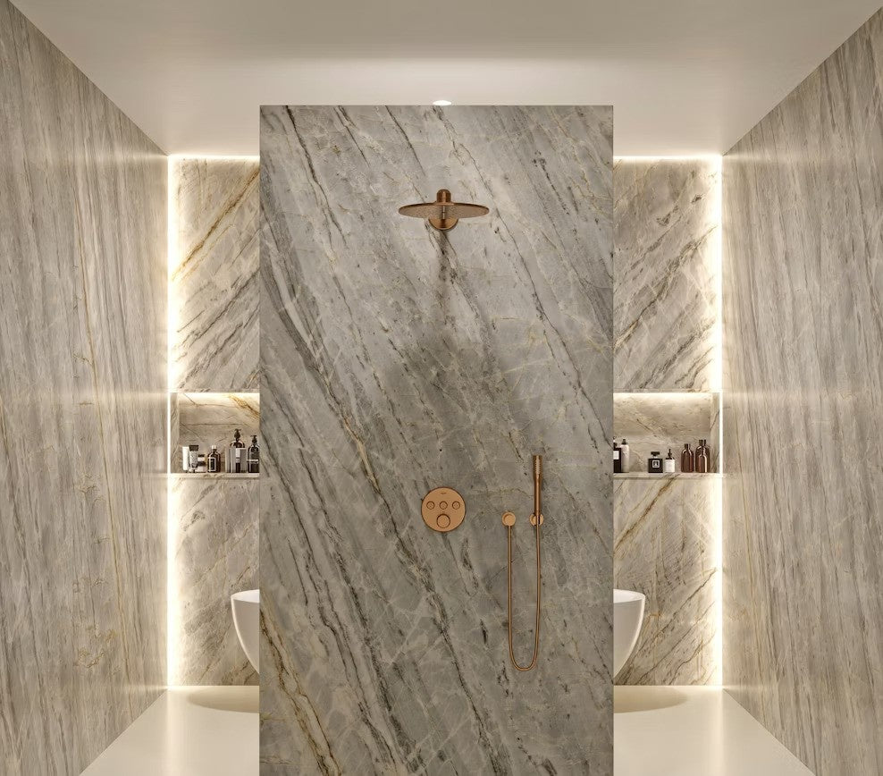 Marau natural stone countertop - ash grey and slate quartzite, Sensa surface - view 3