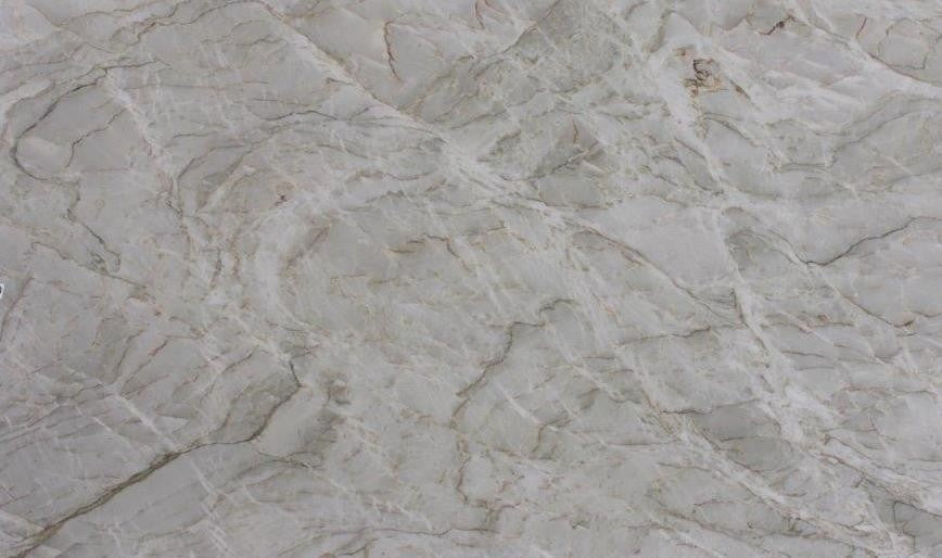 Vancouver natural stone countertop - white quartzite with varied veining, Sensa surface - view 2