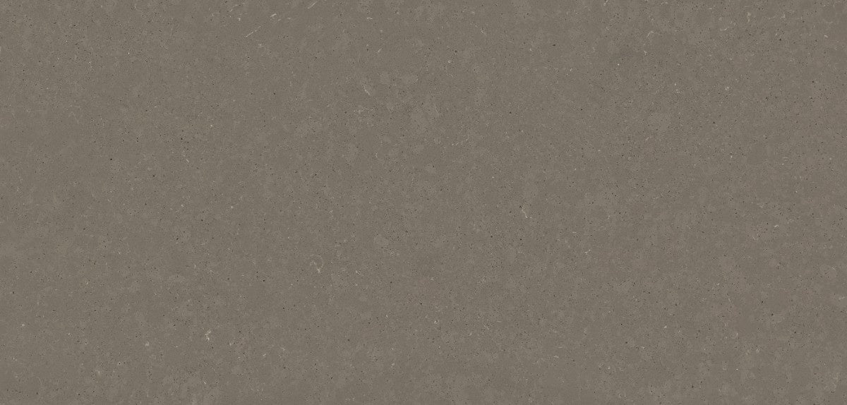Brass Relish quartz countertop - warm grained brown sandstone effect Silestone surface - view 2