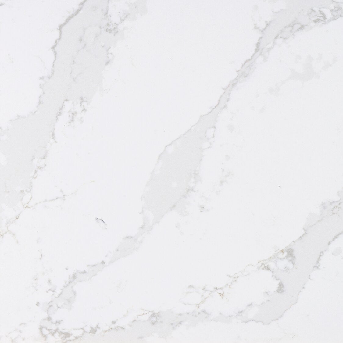 Et Calacatta Gold quartz countertop - white with grey and gold veining Silestone Outlet surface