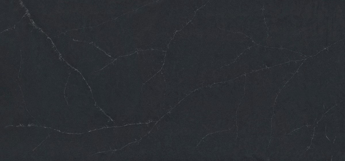 Charcoal Soapstone quartz countertop - blue-grey soapstone effect with grey highlights Silestone surface - view 2