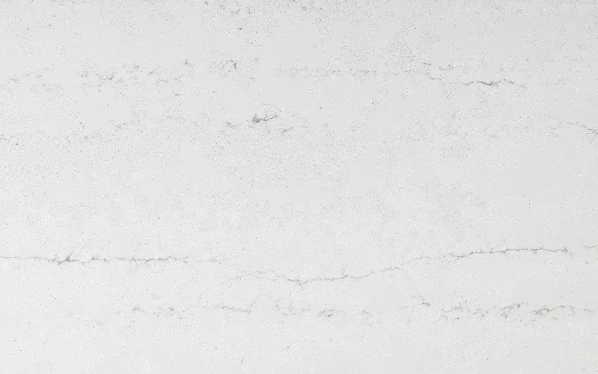 Raw A quartz countertop - white with soft dark veining Silestone surface
