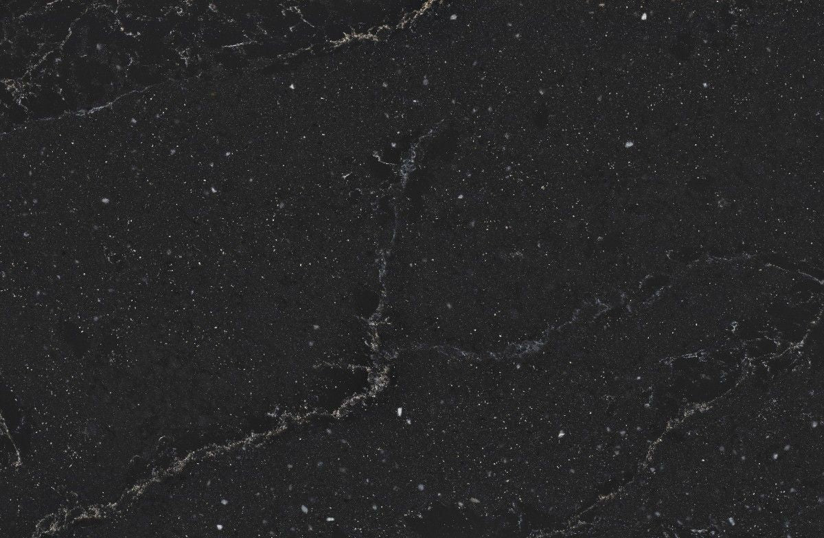 Romantic Ash quartz countertop - grey veined with blue accents Silestone surface