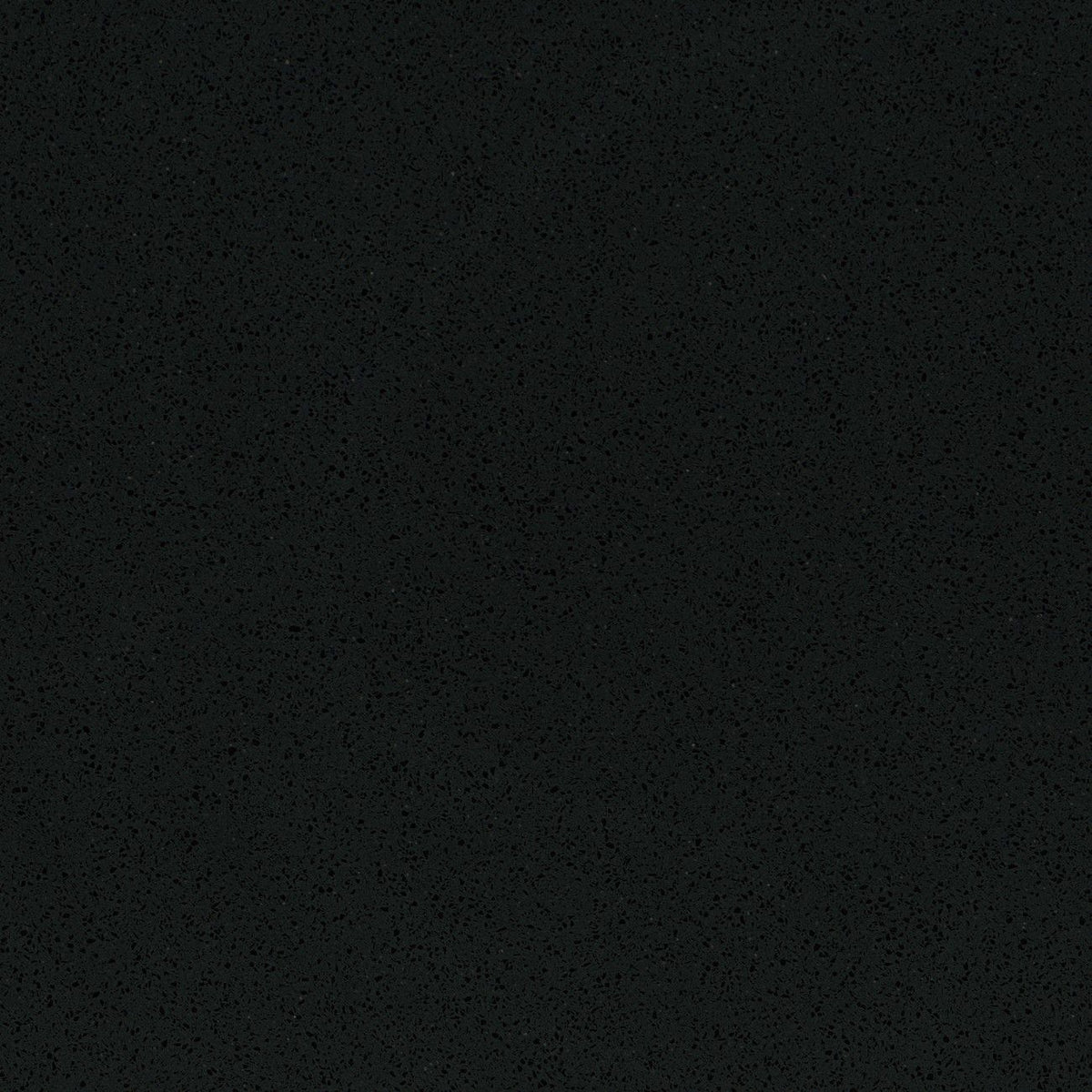 Gobi Black quartz countertop - deep black fine-grained TechniStone surface
