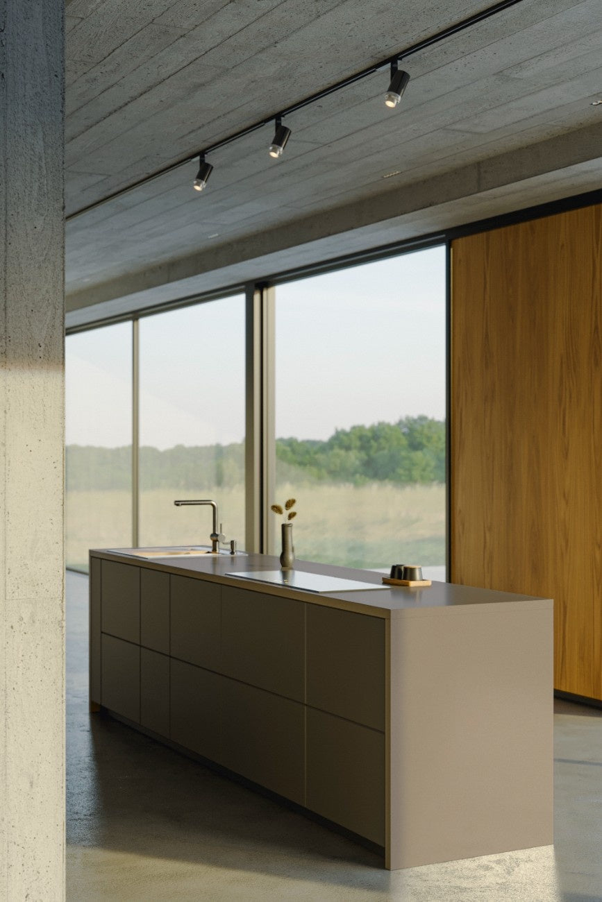 Harmonia Navajo quartz countertop - warm beige TechniStone surface - view 3