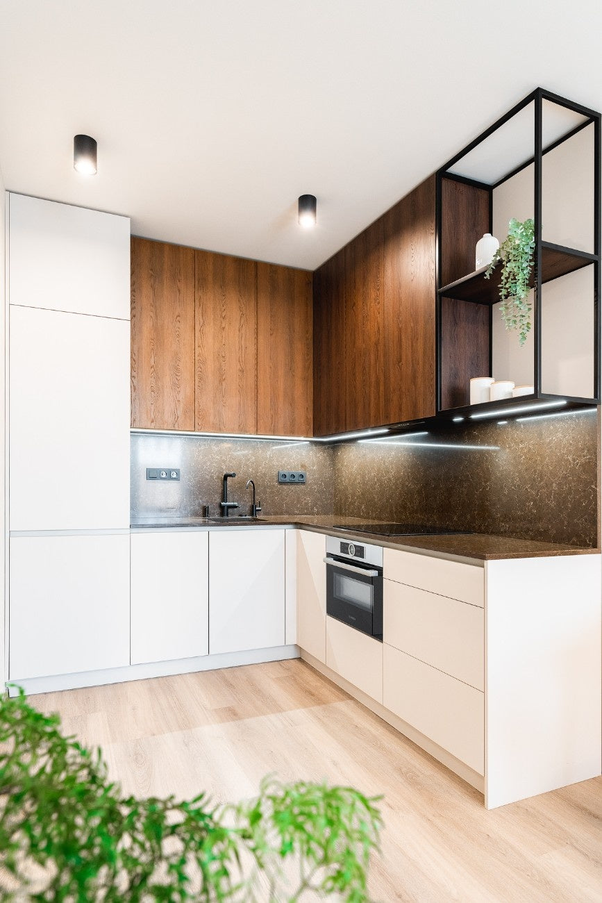 Noble Athos Brown quartz countertop - earthy brown and beige TechniStone surface - view 3