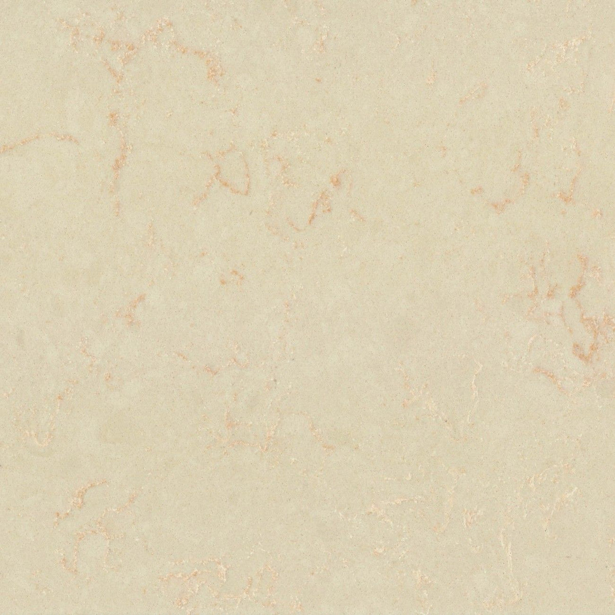 Noble Botticino quartz countertop - warm beige marble-look TechniStone surface