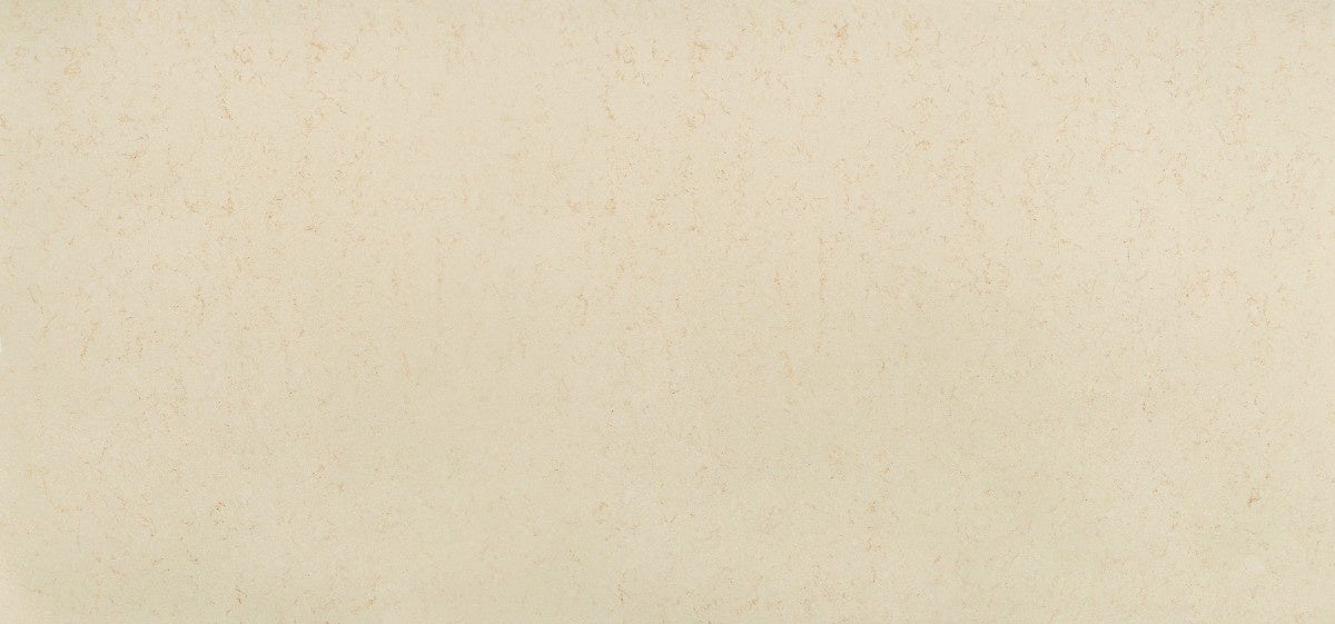 Noble Botticino quartz countertop - warm beige marble-look TechniStone surface - view 2