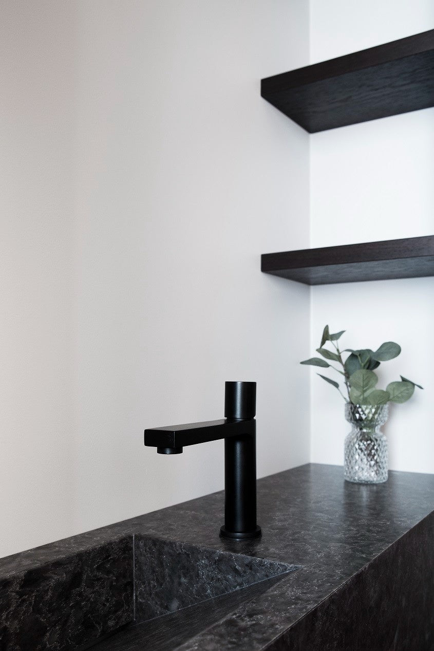 Noble Imperial Grey quartz countertop - deep grey with white veining TechniStone surface - view 3