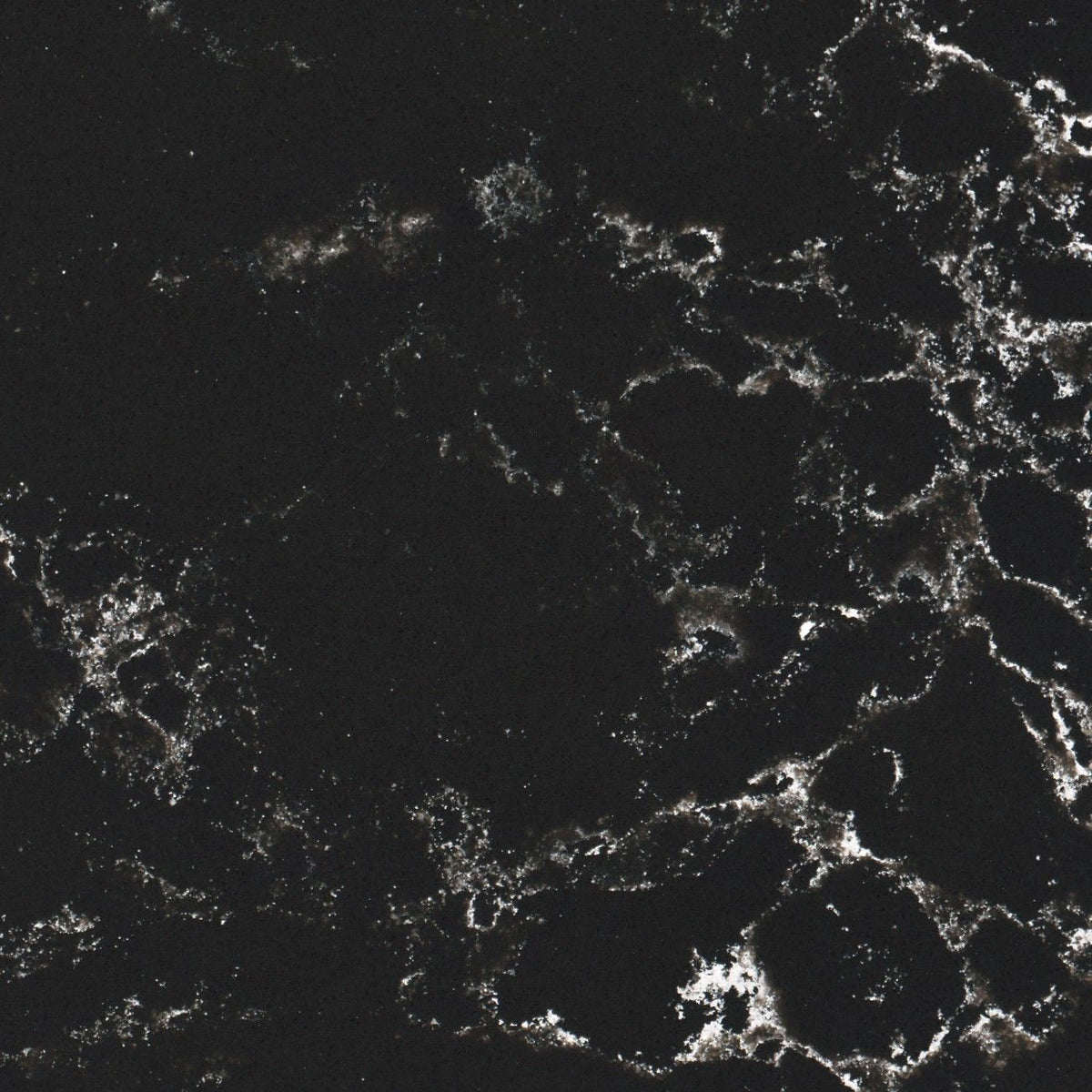 Pearl Delta quartz countertop - branching veined TechniStone surface