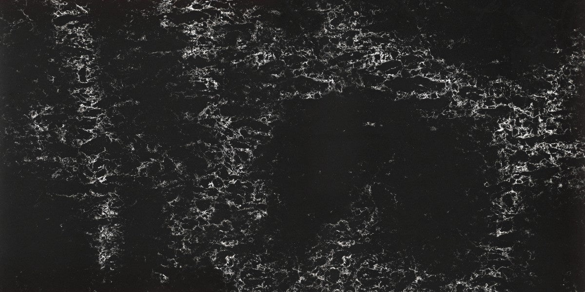 Pearl Delta quartz countertop - branching veined TechniStone surface - view 2