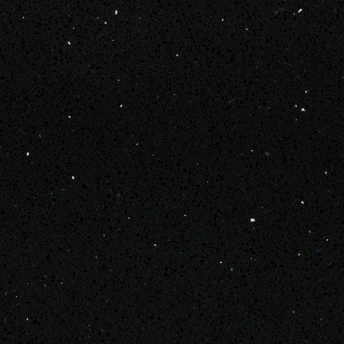 Starlight Black quartz countertop - deep black fine-grained TechniStone surface